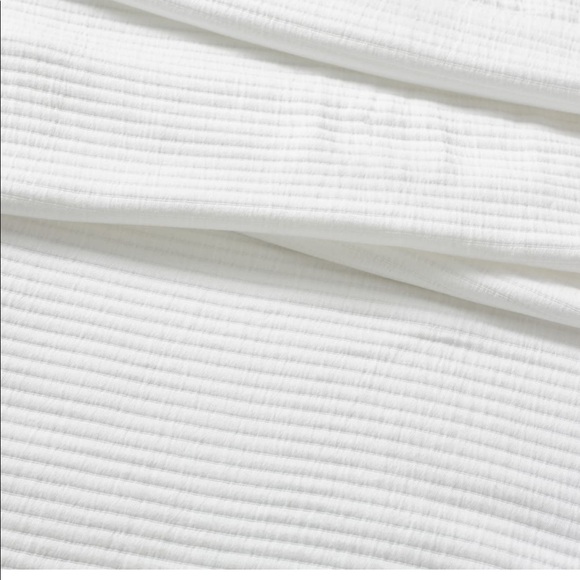 The white company classic ribbed throw - Picture 2 of 6